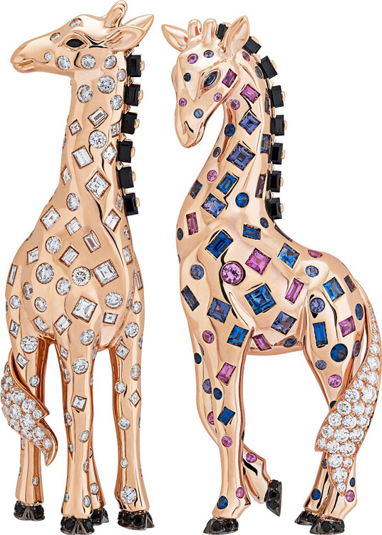 Van Cleef & Arpels giraffe clips 